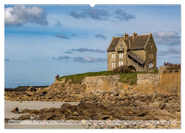 Produktbild: Bretagne - Felsenk&uuml;ste, Sandstr&auml;nde und viel zu sehen (hochwertiger Premium Wandkalender 2026 DIN A2 quer), Kunstdruck in Hochglanz