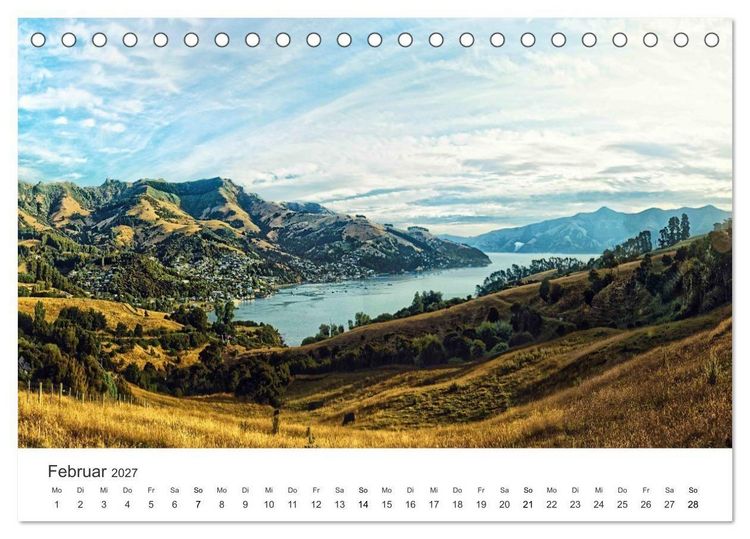 Produktbild: Naturschauspiel Neuseeland (Tischkalender 2027 DIN A5 quer), CALVENDO Monatskalender
