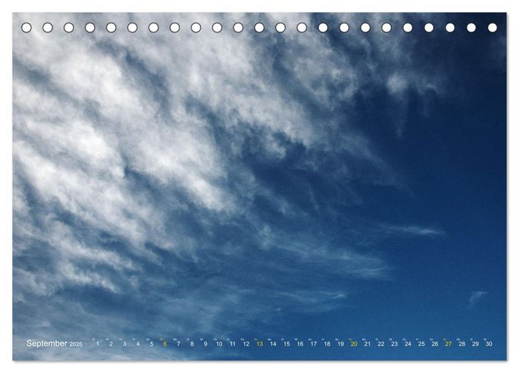 Produktbild: Tr&auml;umerei im Himmel (Tischkalender 2026 DIN A5 quer), CALVENDO Monatskalender