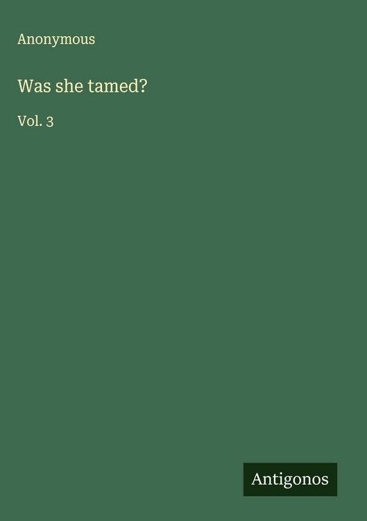 Produktbild: Was she tamed?