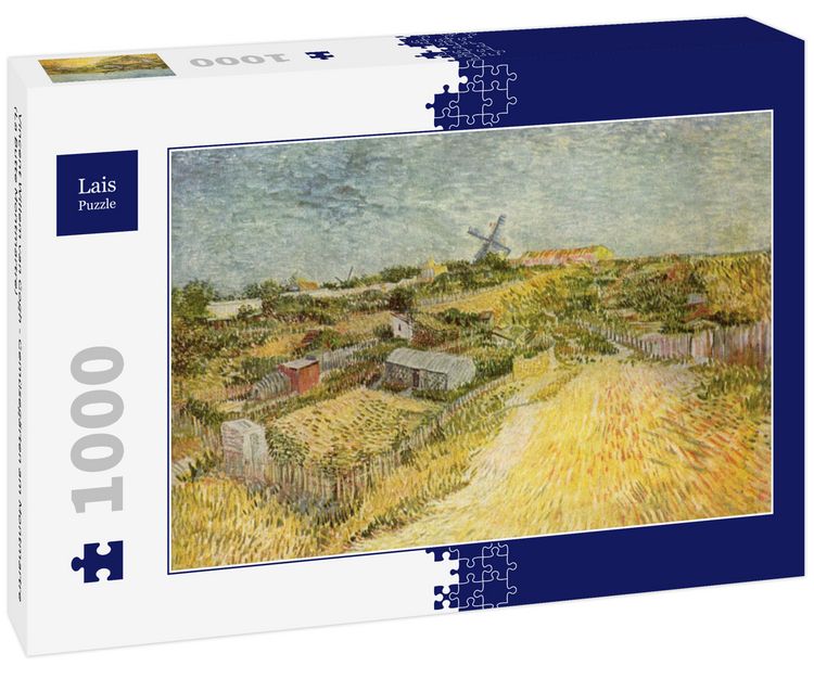 Produktbild: Lais Puzzle Vincent Willem van Gogh - Gem&uuml;seg&auml;rten am Montmartre (La Butte Montmartre) 1000 Teile