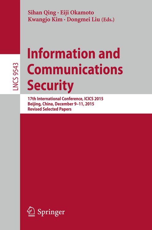 Produktbild: Information and Communications Security