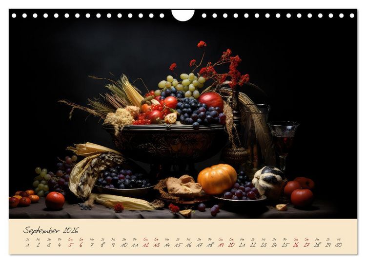 Produktbild: Gothic Food (Wandkalender 2026 DIN A4 quer), CALVENDO Monatskalender