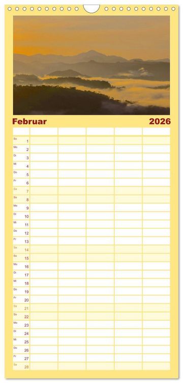 Produktbild: Familienplaner 2026 - El Salvador - Unber&uuml;hrte und wundersch&ouml;ne Natur. mit 5 Spalten (Wandkalender, 21 x 45 cm) CALVENDO