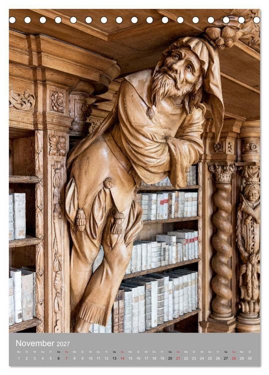 Produktbild: Waldsassen Stiftsbibliothek (Tischkalender 2027 DIN A5 hoch), CALVENDO Monatskalender