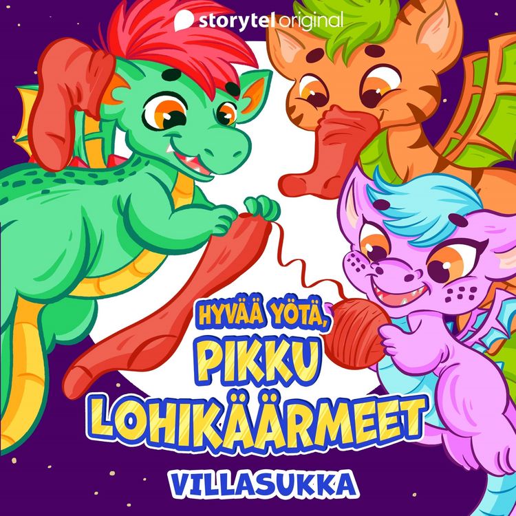 Produktbild: Hyv&auml;&auml; y&ouml;t&auml;, pikku lohik&auml;&auml;rmeet: Villasukka