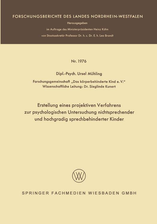 Produktbild: Erstellung eines projektiven Verfahrens zur psychologischen Untersuchung nichtsprechender und hochgradig sprechbehinderter Kinder