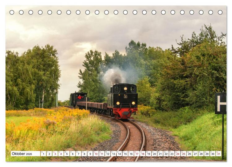 Produktbild: Mansfelder Bergwerksbahn (Tischkalender 2026 DIN A5 quer), CALVENDO Monatskalender
