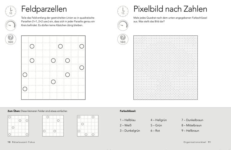 Produktbild: RätselAuszeit - Fokus. Über 300 Rätsel für Konzentration, klare Gedanken und Kombinationsgabe