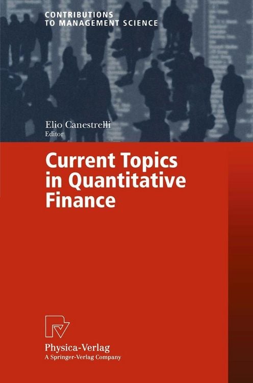 Produktbild: Current Topics in Quantitative Finance