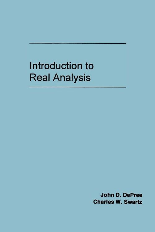 Produktbild: Depree, J: Introduction to Real Analysis