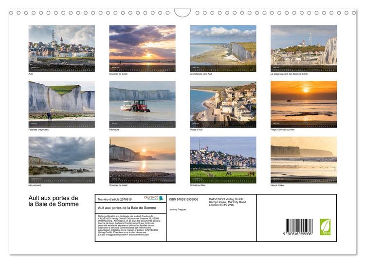 Produktbild: Ault aux portes de la Baie de Somme (Calendrier mural 2026 DIN A3 vertical), CALVENDO calendrier mensuel