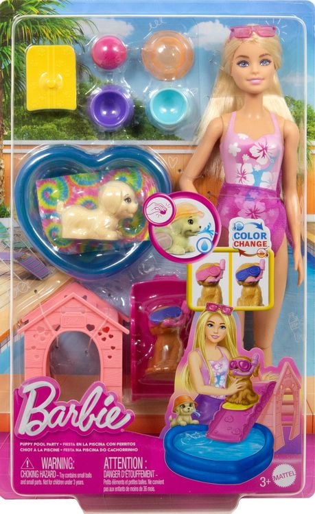 Produktbild: Barbie Hündchen Pooplparty aloha blond