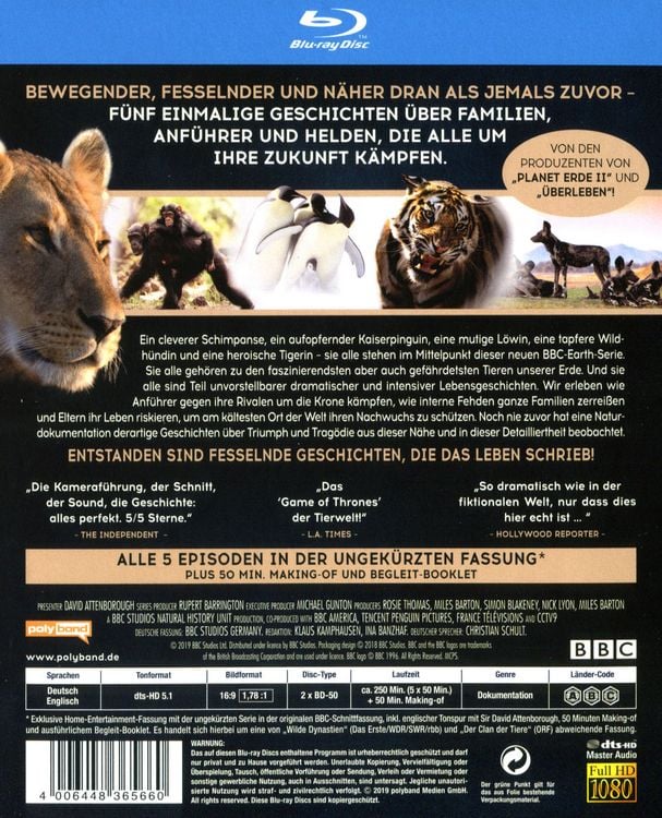 Produktbild: WILDE DYNASTIEN - Die Clans der Tiere