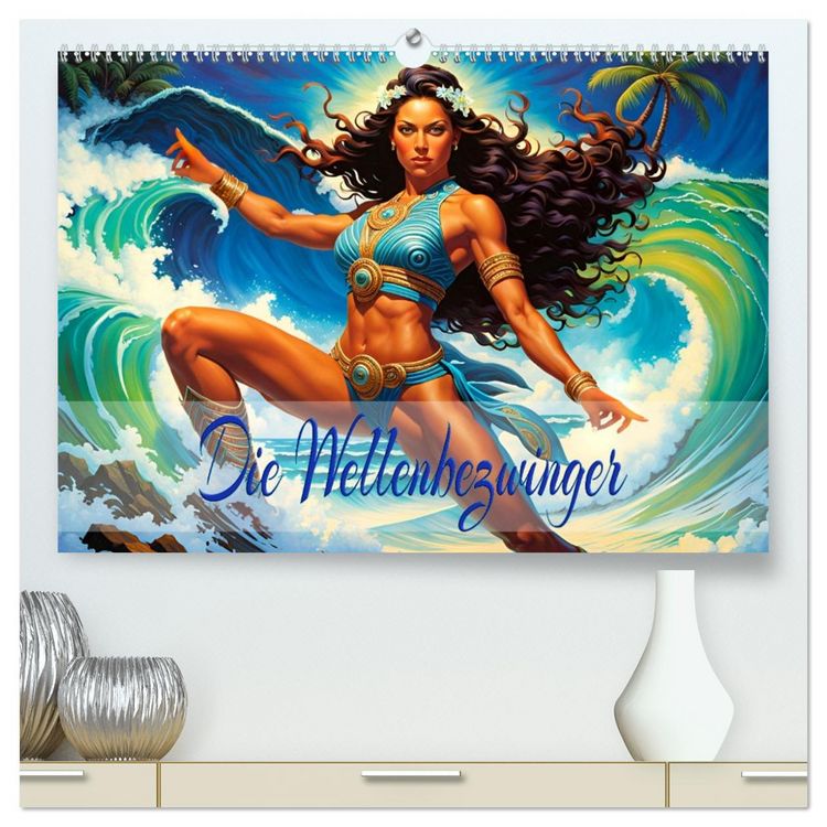 Produktbild: Die Wellenbezwinger (hochwertiger Premium Wandkalender 2026 DIN A2 quer), Kunstdruck in Hochglanz