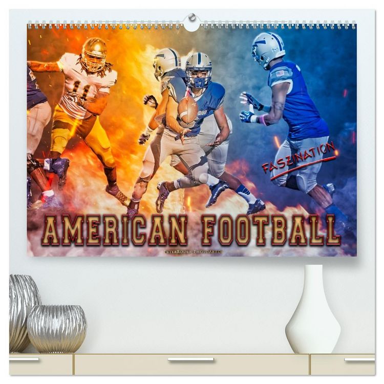 Produktbild: Faszination American Football (hochwertiger Premium Wandkalender 2026 DIN A2 quer), Kunstdruck in Hochglanz