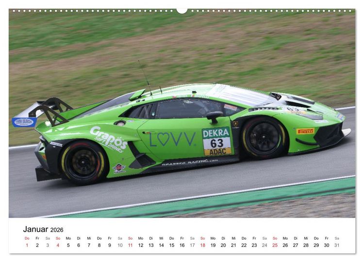 Produktbild: GT Masters (hochwertiger Premium Wandkalender 2026 DIN A2 quer), Kunstdruck in Hochglanz