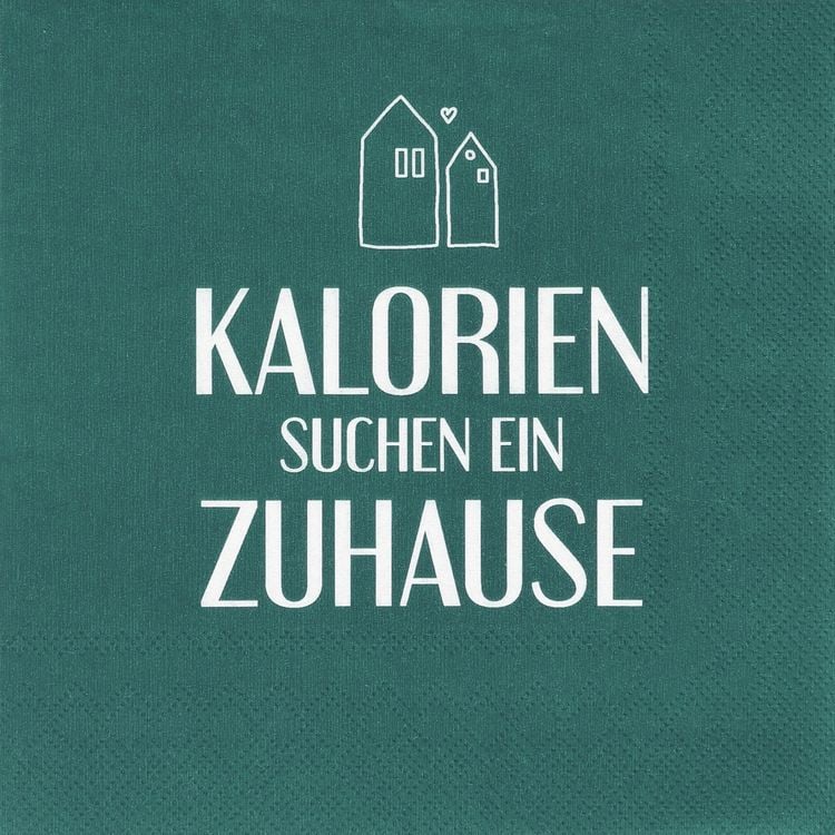 Produktbild: Serviette "Kalorien suchen ein Zuhause"