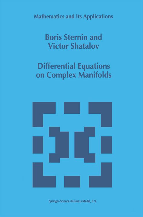 Produktbild: Differential Equations on Complex Manifolds