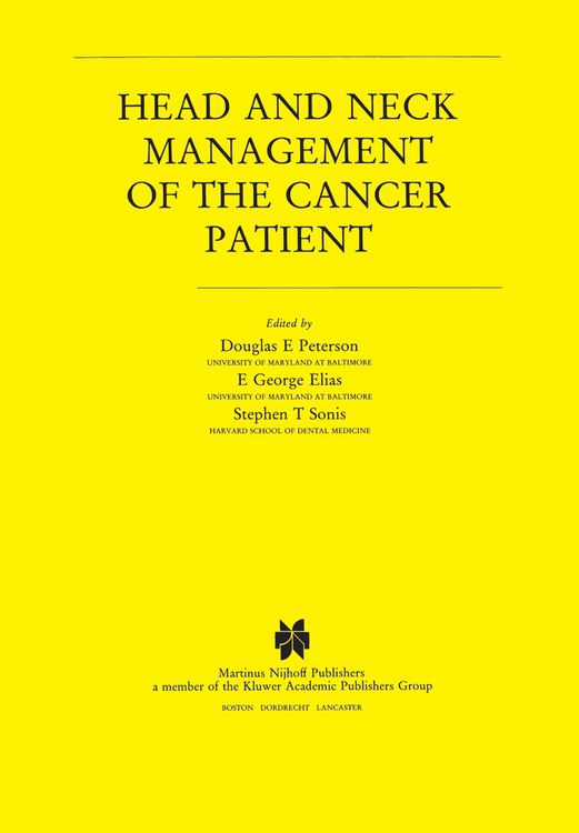 Produktbild: Head and Neck Management of the Cancer Patient
