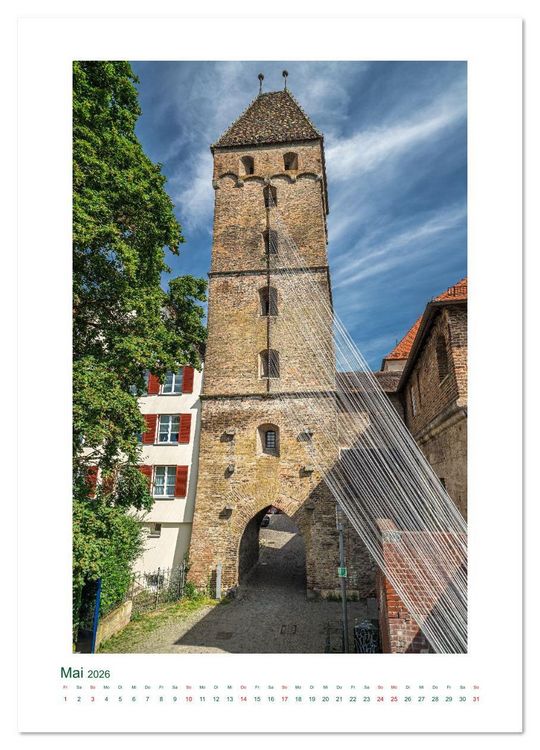 Produktbild: Ulm - Sehenswerte Gro&szlig;stadt an der Donau (Wandkalender 2026 DIN A2 hoch), CALVENDO Monatskalender