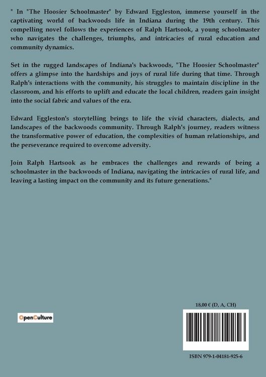 Produktbild: The Hoosier Schoolmaster