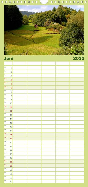 Produktbild: Familienplaner Malerisches Murgtal (Wandkalender 2022 , 21 cm x 45 cm, hoch)