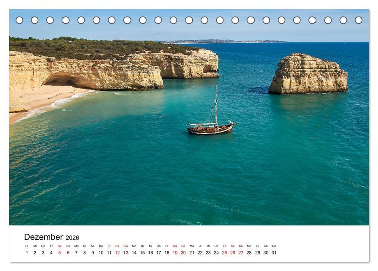 Produktbild: Einzigartiges Portugal (Tischkalender 2026 DIN A5 quer), CALVENDO Monatskalender