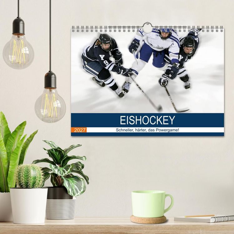 Produktbild: Eishockey! Schneller, h&auml;rter, das Powergame! (Wandkalender 2027 DIN A4 quer), CALVENDO Monatskalender