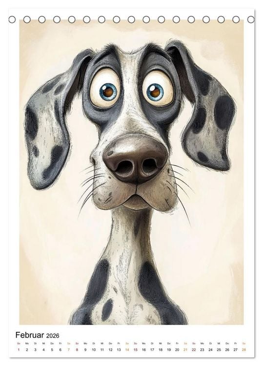 Produktbild: Hunde mit Humor (Tischkalender 2026 DIN A5 hoch), CALVENDO Monatskalender