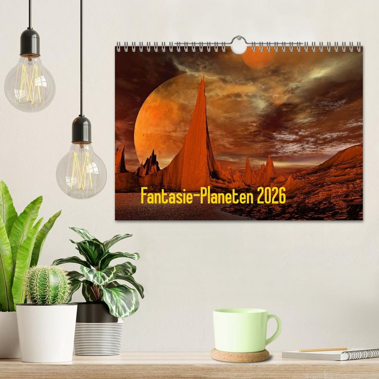 Produktbild: Fantasie-Planeten (Wandkalender 2026 DIN A4 quer), CALVENDO Monatskalender