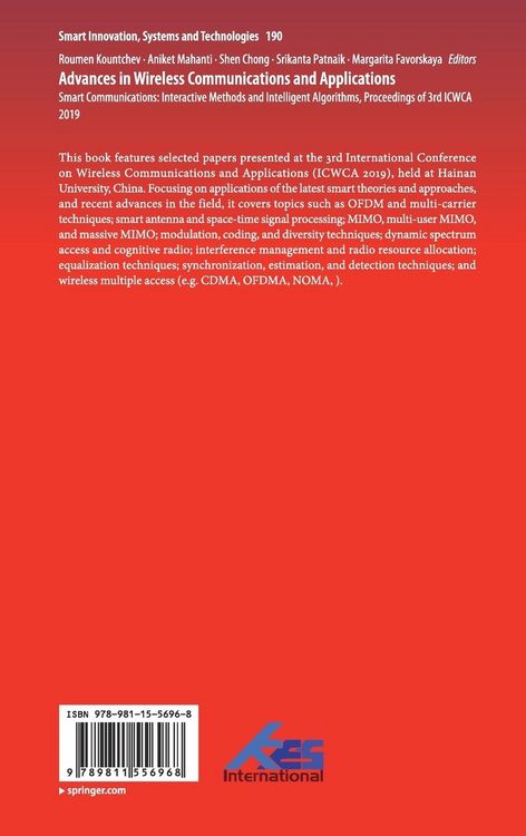 Produktbild: Advances in Wireless Communications and Applications