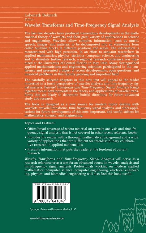 Produktbild: Wavelet Transforms and Time-Frequency Signal Analysis
