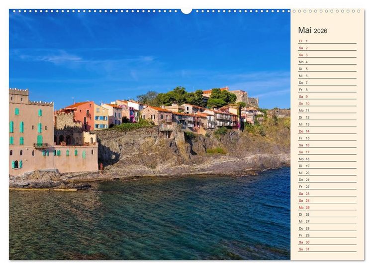 Produktbild: Collioure - Perle der Cote Vermeille (Wandkalender 2026 DIN A2 quer), CALVENDO Monatskalender