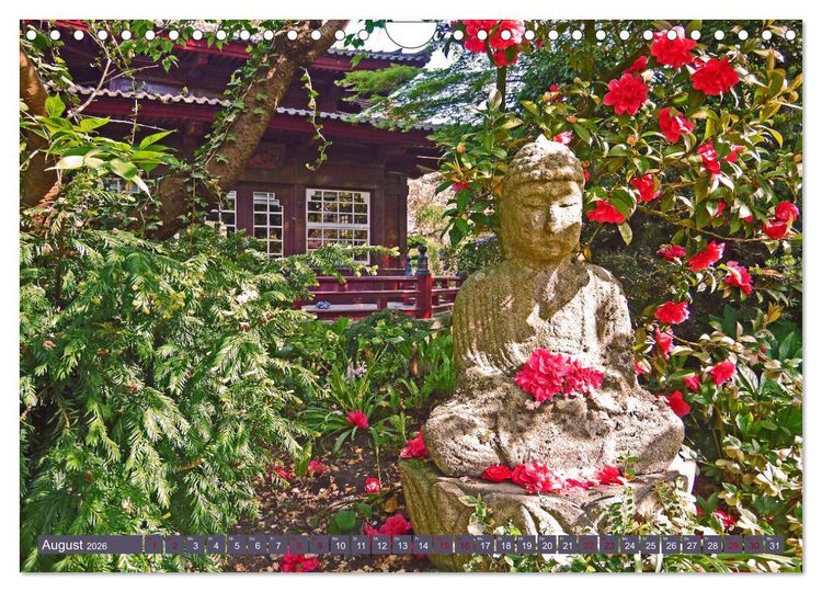 Produktbild: Japanischer Garten Leverkusen (Wandkalender 2026 DIN A4 quer), CALVENDO Monatskalender