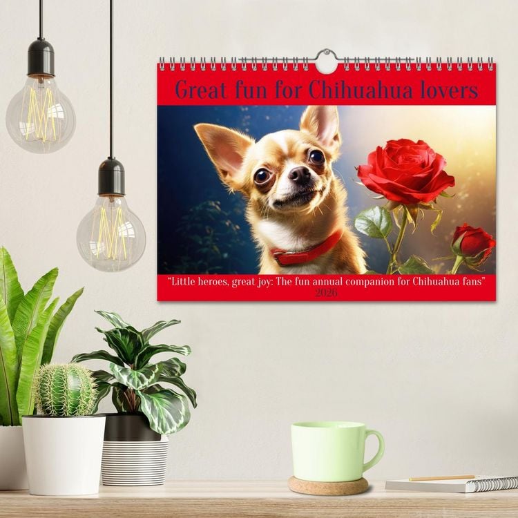 Produktbild: Great fun for Chihuahua lovers (Wall Calendar 2026 DIN A4 landscape), CALVENDO 12 Month Wall Calendar