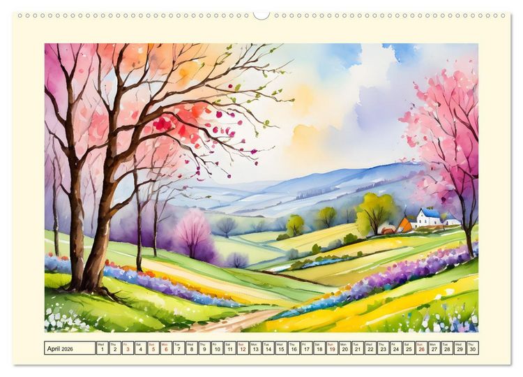 Produktbild: The magic of the seasons (Wall Calendar 2026 DIN A2 landscape), CALVENDO 12 Month Wall Calendar