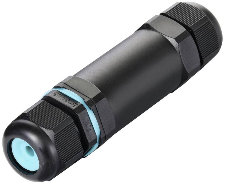 Produktbild: Sygonix SY-5498972 Kabelverbinder mit Schraubklemmen, witterungsbest&auml;ndig (&Oslash; x L) 32 mm x 118 mm 1 St.