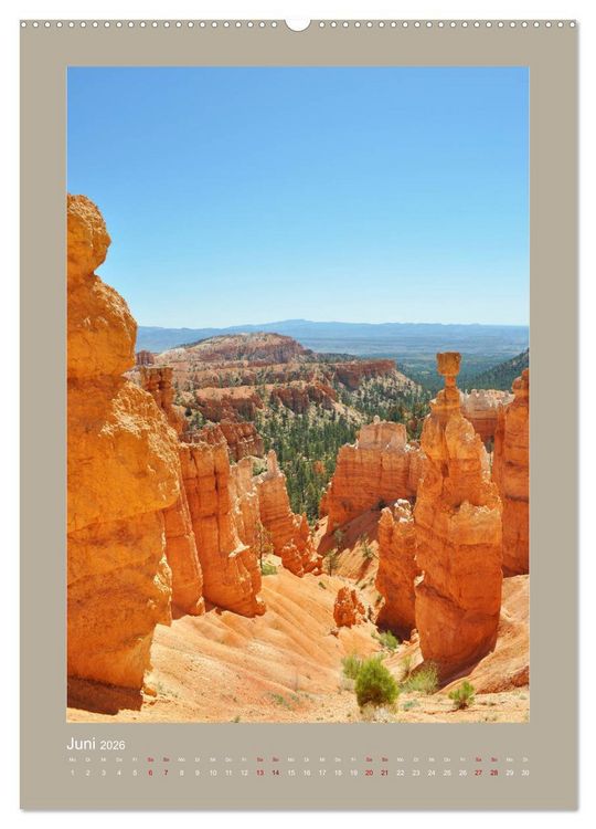 Produktbild: Erlebe mit mir den Bryce Canyon Nationalpark (hochwertiger Premium Wandkalender 2026 DIN A2 hoch), Kunstdruck in Hochglanz