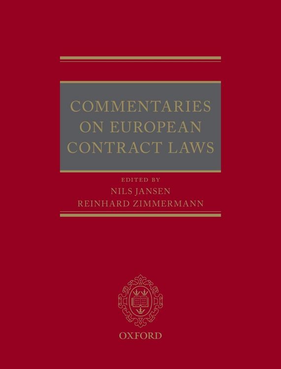 Produktbild: Commentaries on European Contract Laws