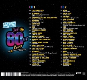 Produktbild: Die 80er Live - Die Gr&ouml;&aacute;te 80er Party Aller Zeiten