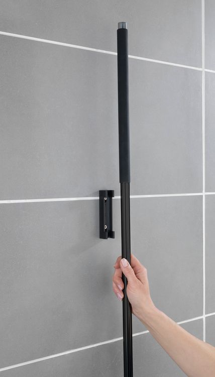 Produktbild: Edelstahl Boden-und Fensterwischer Mod. Rosole Schwarz, 40 cm Wischbreite