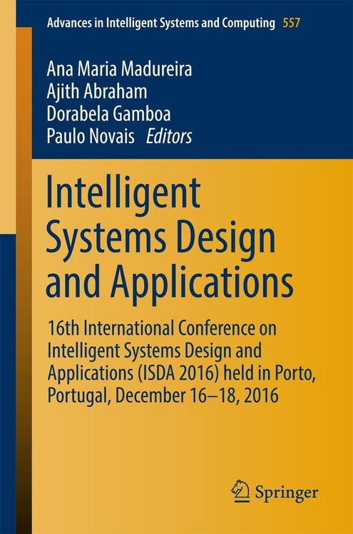 Produktbild: Intelligent Systems Design and Applications