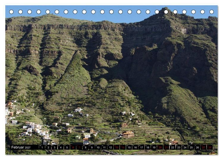 Produktbild: La Gomera - Ansichten und Aussichten (Tischkalender 2027 DIN A5 quer), CALVENDO Monatskalender