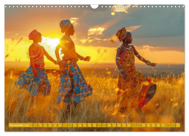 Produktbild: Hallo faszinierendes Afrika (Wandkalender 2026 DIN A3 quer), CALVENDO Monatskalender