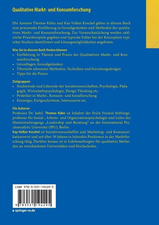 Produktbild: Qualitative Markt- und Konsumforschung
