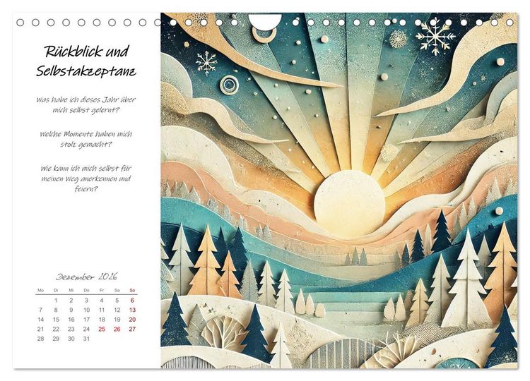 Produktbild: Dein Jahr der St&auml;rke - Reflexionskalender f&uuml;r mehr Selbstbewusstsein (Wandkalender 2026 DIN A4 quer), CALVENDO Monatskalender