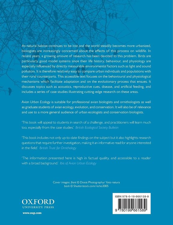 Produktbild: AVIAN URBAN ECOLOGY P