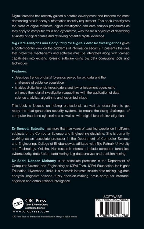 Produktbild: Big Data Analytics and Computing for Digital Forensic Investigations