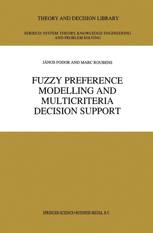 Produktbild: Fuzzy Preference Modelling and Multicriteria Decision Support